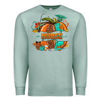 Seafoam pumpkin nurse Premium Sweatshirt - NancyCooperArtShop
