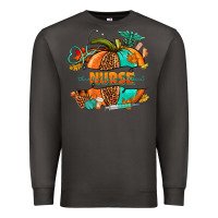 Smoke pumpkin nurse Premium Sweatshirt - NancyCooperArtShop