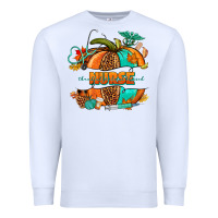 White pumpkin nurse Premium Sweatshirt - NancyCooperArtShop