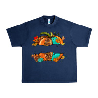 Navy custom pumpkin name Urban Heavy Tee - NancyCooperArtShop