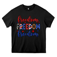 Black Freedom freedom freedom Heavy Core Tee - Neo Western