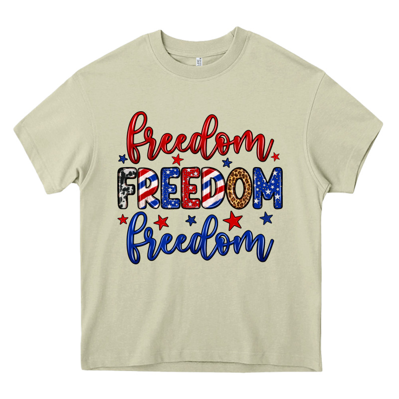 Freedom Freedom Freedom Heavy Core Tee by Neo Western | Teevron