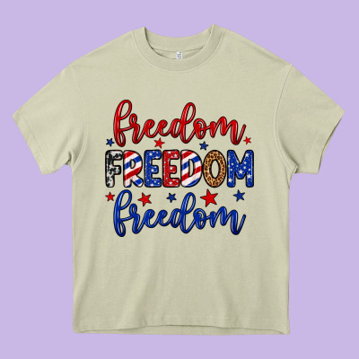 Freedom Freedom Freedom Heavy Core Tee Designed By Neo Western