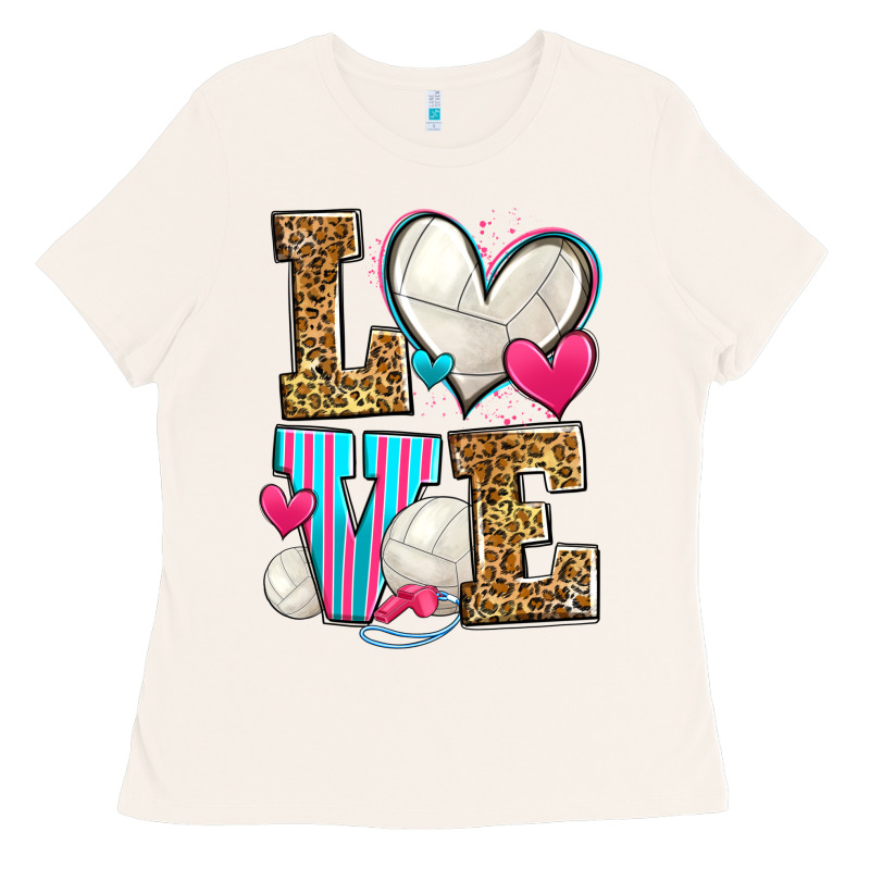 Love Volleyball Ladies Tee by Zillion Design Studio | Teevron