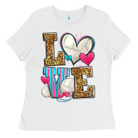 White love volleyball Ladies Tee - Zillion Design Studio