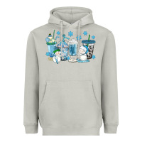 Moon Dust winter snowman coffee cups Heavyweight Hoodie - texasbilliewilder