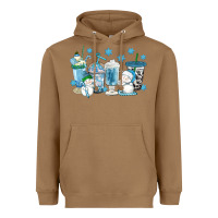 Toasted Coconut winter snowman coffee cups Heavyweight Hoodie - texasbilliewilder