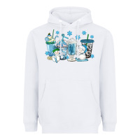 White winter snowman coffee cups Heavyweight Hoodie - texasbilliewilder