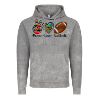 Cloud Rock peace love football Vintage Hoodie - Artiststas