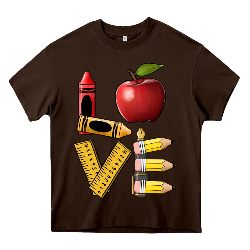 Love Teacher Heavy Core Tee by BarkalooDesign | Teevron