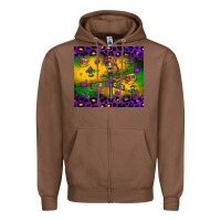 Chestnut mardi gras street lights Zipper Hoodie - LillyAllenDesigns