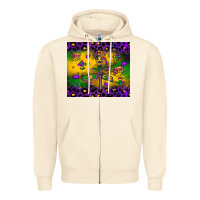 Sandshell mardi gras street lights Zipper Hoodie - LillyAllenDesigns