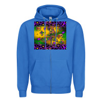 True Royal mardi gras street lights Zipper Hoodie - LillyAllenDesigns