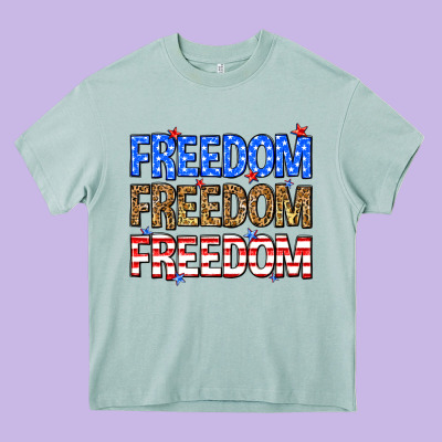 Freedom Freedom Freedom Heavy Core Tee Designed By Neo Western