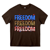 Chocolate Brown Freedom freedom freedom Heavy Core Tee - Neo Western