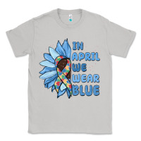 Moon Dust in april we wear blue Classic Tee - MaliasSmallBusiness