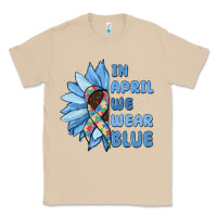 Mushroom in april we wear blue Classic Tee - MaliasSmallBusiness