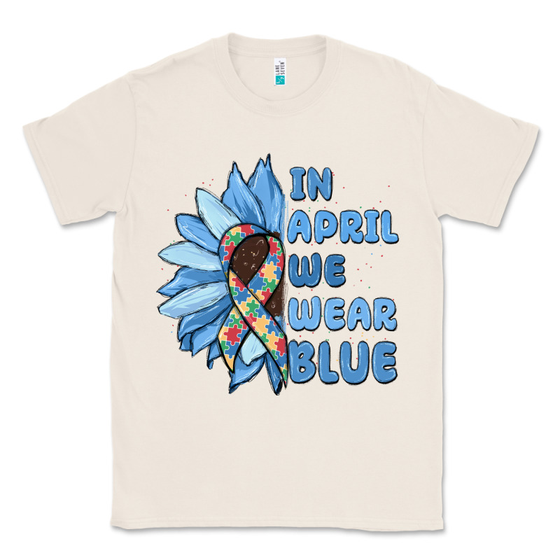 In April We Wear Blue Classic Tee by MaliasSmallBusiness | Teevron