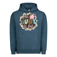 Pigment Midnight Navy Easter Day The hunt is on Urban Hoodie - OliviaCreatesArt