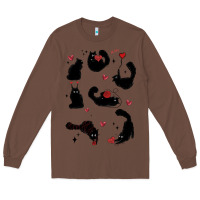 Chestnut valentine cat Long Sleeve Tee - MaliasSmallBusiness