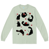 Matcha valentine cat Long Sleeve Tee - MaliasSmallBusiness