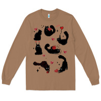 Toasted Coconut valentine cat Long Sleeve Tee - MaliasSmallBusiness
