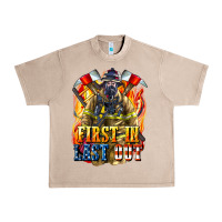 French Oak First In last Out American Firefighter Urban Heavy Tee - LillyAllenDesigns