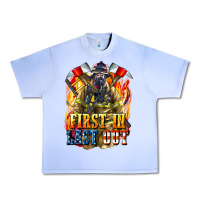 Grape Ice First In last Out American Firefighter Urban Heavy Tee - LillyAllenDesigns