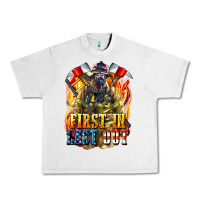 Lunar Rock First In last Out American Firefighter Urban Heavy Tee - LillyAllenDesigns