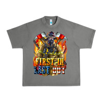 Tornado First In last Out American Firefighter Urban Heavy Tee - LillyAllenDesigns