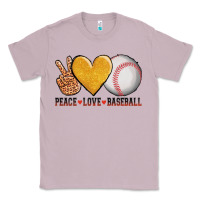 Lilac peace love baseball Classic Tee - AdoDesignShop