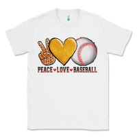 White peace love baseball Classic Tee - AdoDesignShop