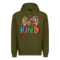 Army Green Autism be kind Premium Hoodie - NancyCooperArtShop