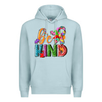 Blue Mist Autism be kind Premium Hoodie - NancyCooperArtShop