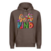 Coffee Autism be kind Premium Hoodie - NancyCooperArtShop