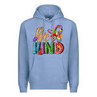 Colony Blue Autism be kind Premium Hoodie - NancyCooperArtShop