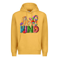 Mustard Autism be kind Premium Hoodie - NancyCooperArtShop