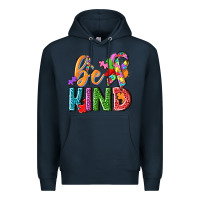 Navy Autism be kind Premium Hoodie - NancyCooperArtShop