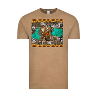 Vintage Coffee western boots and sunflowers tumbler Vintage Tee - Jasminsmagicworld