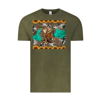 Vintage Olive western boots and sunflowers tumbler Vintage Tee - Jasminsmagicworld