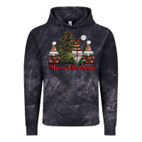 Cloud Black merry christmas with gnomes Vintage Hoodie - AdoDesignShop