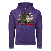 Cloud Purple merry christmas with gnomes Vintage Hoodie - AdoDesignShop