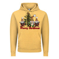 Vintage Mustard merry christmas with gnomes Vintage Hoodie - AdoDesignShop