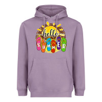 Lavender hello summer with flip flops Heavyweight Hoodie - NancyCooperArtShop