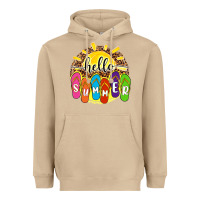 Mushroom hello summer with flip flops Heavyweight Hoodie - NancyCooperArtShop