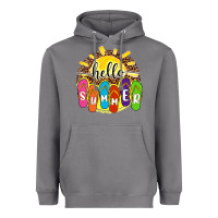 Storm hello summer with flip flops Heavyweight Hoodie - NancyCooperArtShop