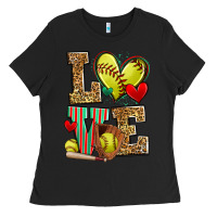 Black love softball Ladies Tee - Zillion Design Studio