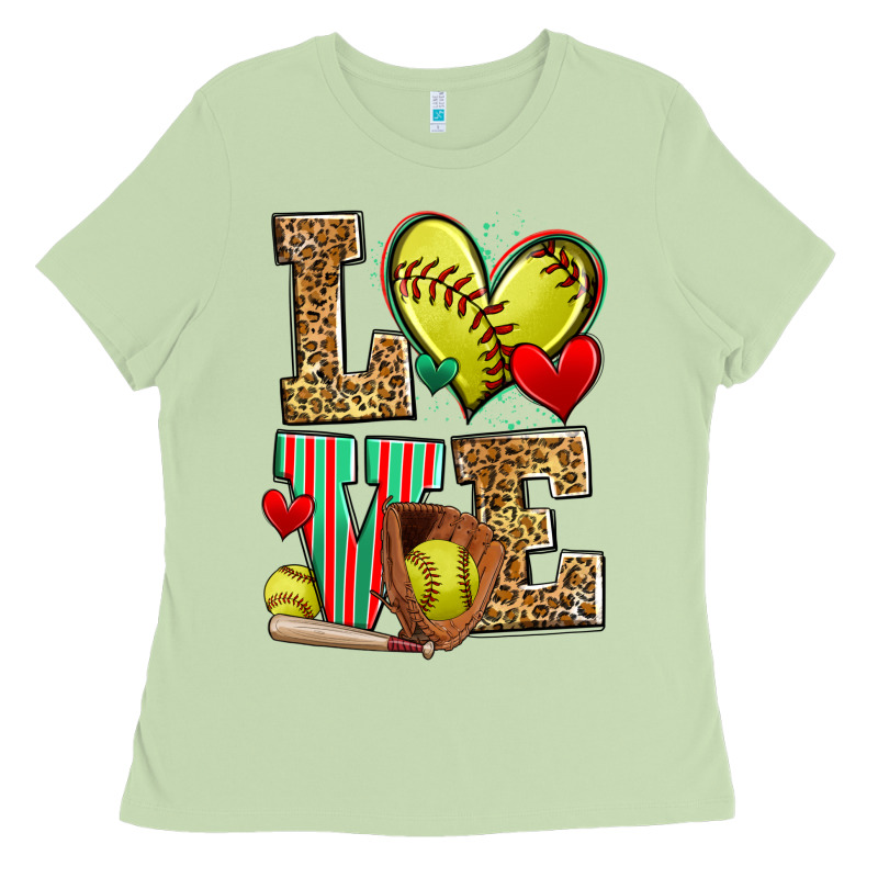 Love Softball Ladies Tee by Zillion Design Studio | Teevron