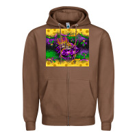 Chestnut mardi gras lips Zipper Hoodie - LillyAllenDesigns