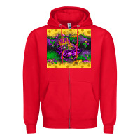 Red mardi gras lips Zipper Hoodie - LillyAllenDesigns